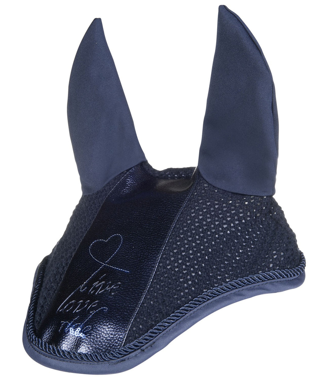 hkm deep blue ear bonnet