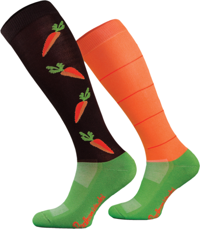 WAHLSTEN FUN RIDING SOCKS UNICOR AND CARROT