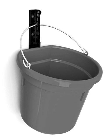 Safety bucket with wall fixings