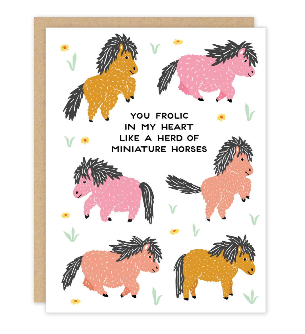 Miniature horse greetings card