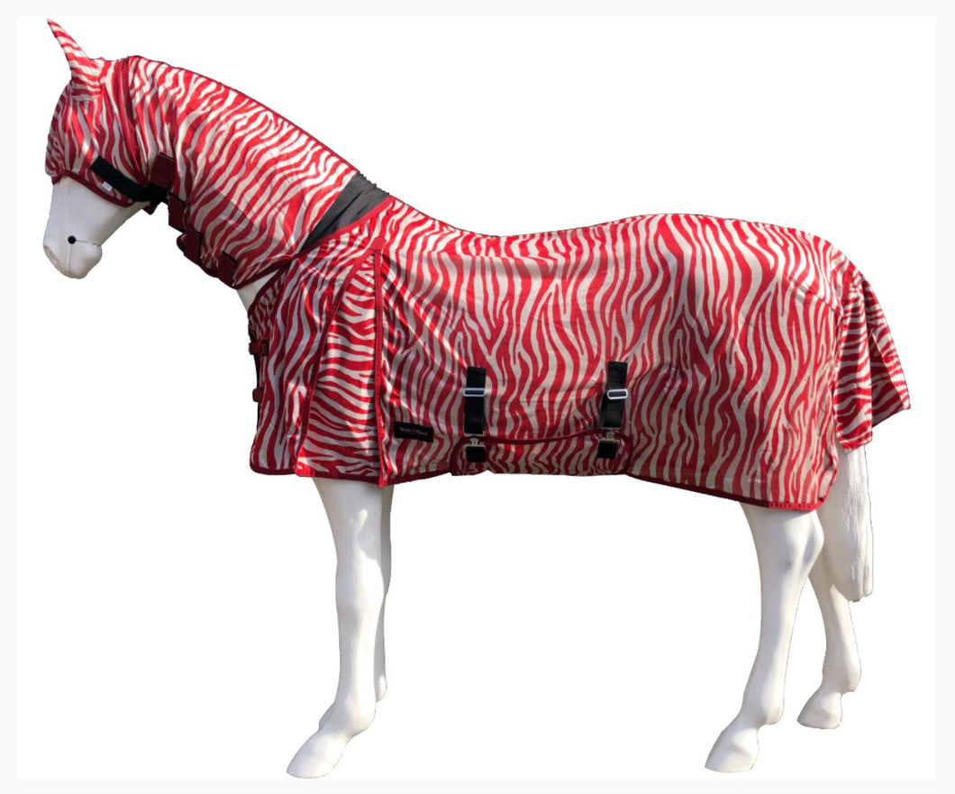 Red zebra fly rug offer